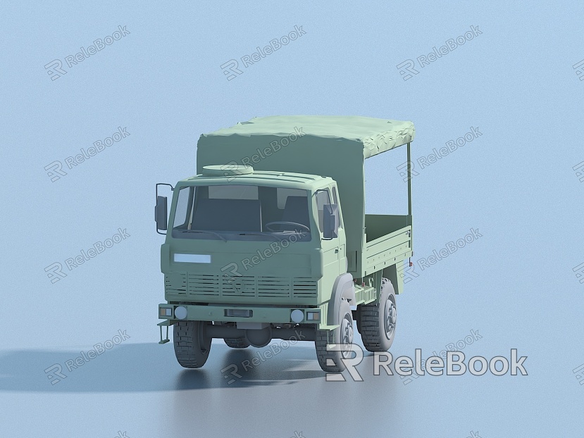 Modern military green leather car model