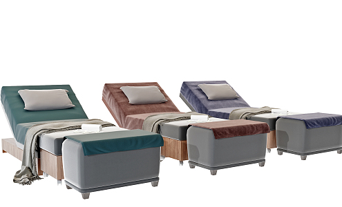 Modern massage bed 3d model