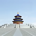 Chinese-style Temple of Heaven Pavilion 3d model