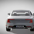 White Luxury Coupe With Unique Grille Design And Dark Roof UK Plate