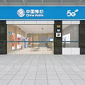 Modern Digital Store Interior Featuring Electronics Display Counters Promotion Posters And Seating 3d model