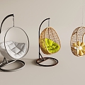 Nordic Style Bubble Chair Cyber Celebrant Hanging Chair Acrylic Hanging Chair Cyber Celebrant Bird's Nest Hanging Basket Rattan Chair Swing 3d model