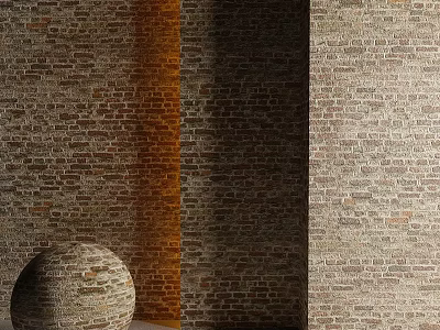 Spherical Brick Component Design With Textured Wall Structure And Details 3d model
