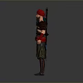 A Bearded Man In Red Turban With Ornate Armor Patterned Robe Arm Guards And Boots