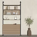 Modern Bookshelf 3d model