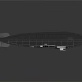 Space Aeronautics Transparent Airship Design With Internal Structure Details