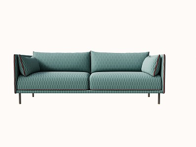 Simple double sofa 3d model