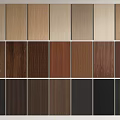 Various Wooden Wall Panels With Different Wood Grain And Color Options For Interior