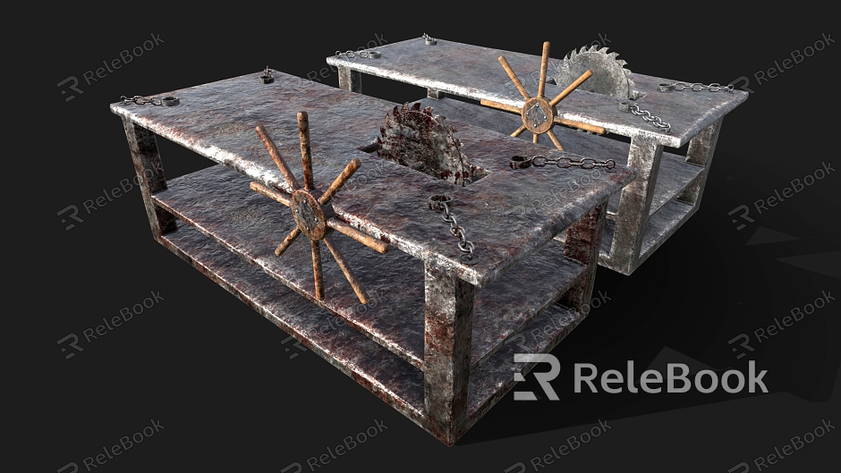 sawmill torture equipment punishment cell prison model