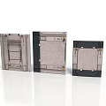 Modern Modular Building Models With Three Square Structures And Different Designs