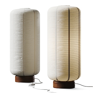 Quiet Wind Paper Lantern Floor Lamp 3d model