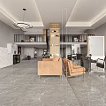 Modern Beauty Hair Salon Interior With Reception Desk Styling Chairs Mirrors And Sofa
