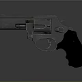 Vintage Revolver Weapon Featuring Metal Construction And Ergonomic Grip