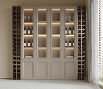 New Chinese Wine Cabinet 3d model