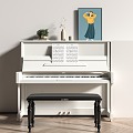 Modern Piano 3d model