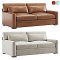 Winston Leather Sofa 3d model