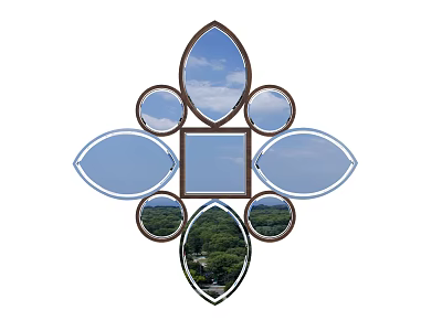 Mirror Mirror Plane Mirror Bathroom Mirror Cosmetic Mirror Full-Length Mirror Decorative Mirror Advertising Mirror Full-Length Mirror Wall-Mounted Mirror Floor Mirror Special-Shaped Mirror European Mirror 3d model