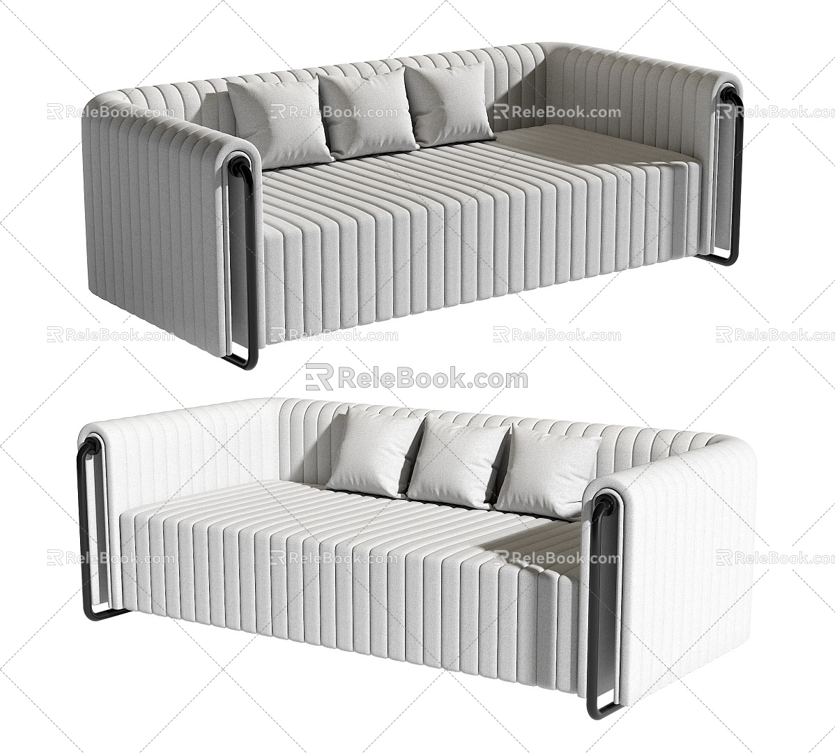 Modern Multiplayer Sofa 3d model