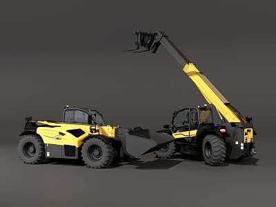 Construction Machinery Excavator Crane 3d model