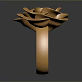 Elegant Golden Rose Shaped Fashion Ring For Women Accessories