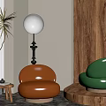 Modern Casual Sofa Combination Sofa 3d model
