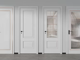 Modern swing door 3d model