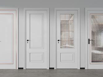 Modern swing door 3d model