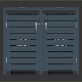 Public Facility Blue Metal Storage Cabinet With Double Doors And Drawers