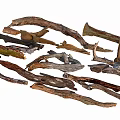Natural Stone and Wood Logs Branches and Rocks for Decorative Craft Projects