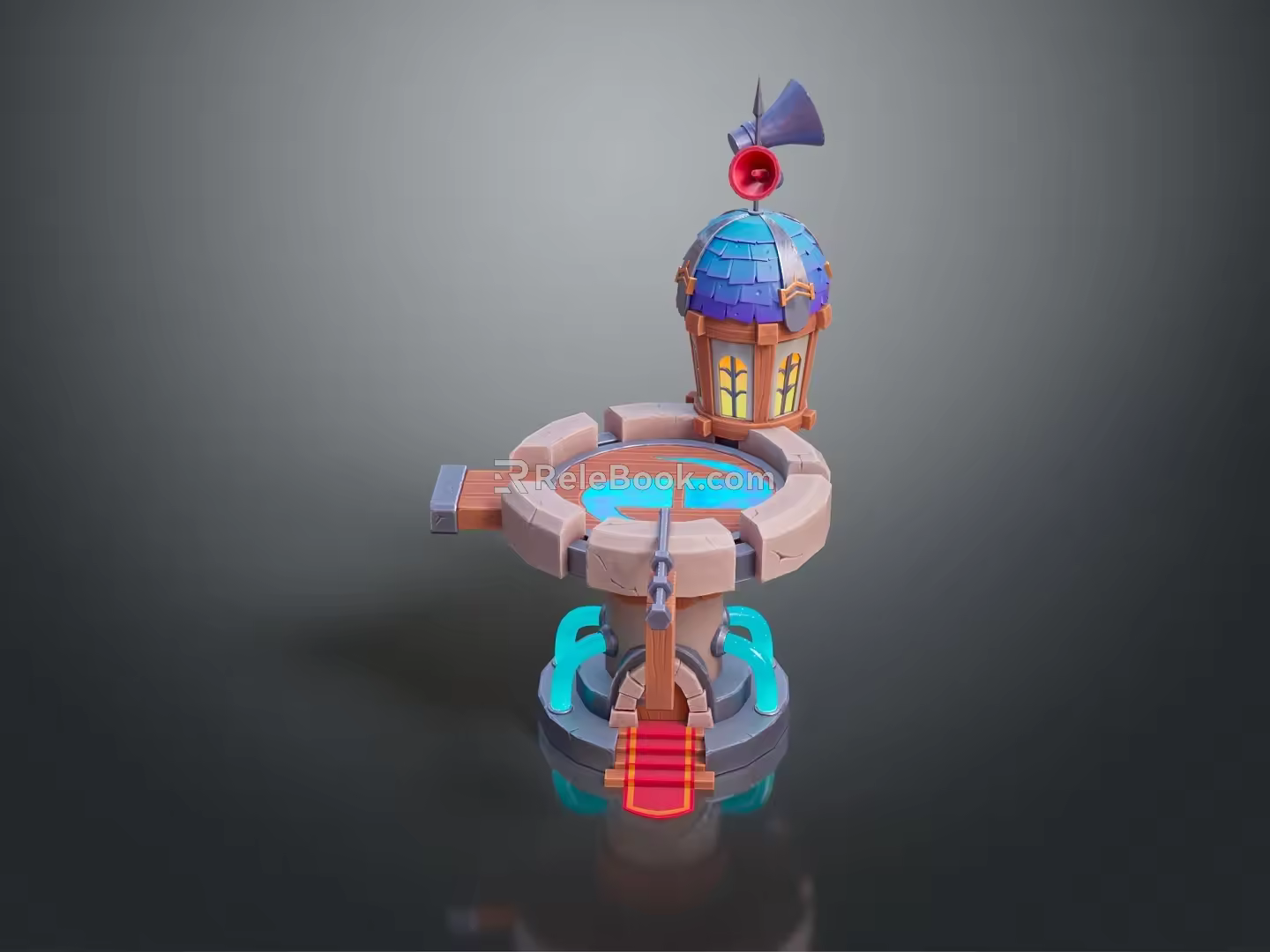 Tower defense sentry tower air defense watchtower observatory tower loft 3d model