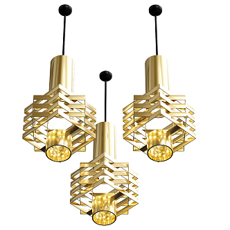 Post-modern special-shaped chandelier 3d model