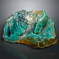 Natural Turquoise Raw Stone Showing Green Yellow Rough Surface Texture