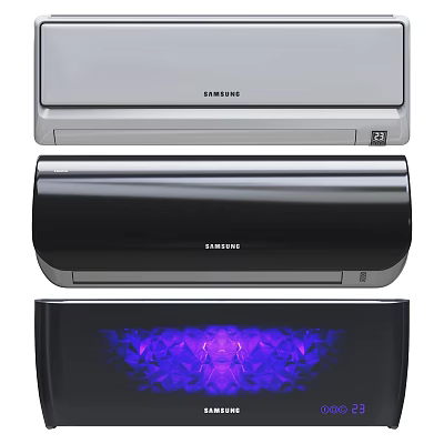 Modern air conditioner Samsung wall-mounted air conditioner 3d model
