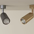 Modern Ceiling Spotlights In Black And Golden Finish For Interior Lighting