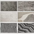 modern square carpet 3d model
