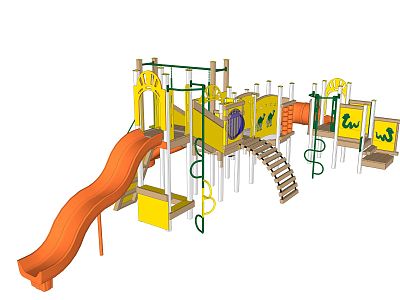 Children's activity equipment Modern play equipment model