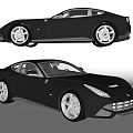 Sleek Black Sports Car With Aerodynamic Exterior And Premium Alloy Wheels Design