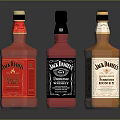 Three Jack Daniel's Whiskey Bottles Featuring Classic Honey And Special Edition Flavors