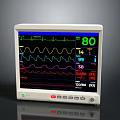 TRUMED EX30 Medical Electronic Monitor with ECG Waveform and Vital Signs Data