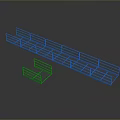 Industrial Metal Walkway Staircase Structure With Steel Handrails And Platform Design