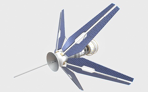 Modern Satellite Spacecraft Sci-Fi Satellite 3d model