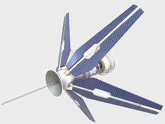 Modern Satellite Spacecraft Sci-Fi Satellite 3d model