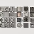 Stainless Steel Bathroom Accessories Modern Floor Drains With Various Patterns And Shapes