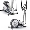 Modern Elliptical Trainer With Sturdy Frame Ergonomic Handles Non Slip Pedals For Home Fitness Equipment