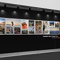 Huawei Mate 60 Pro Photo Display With Multiple Images On Wall 3d model