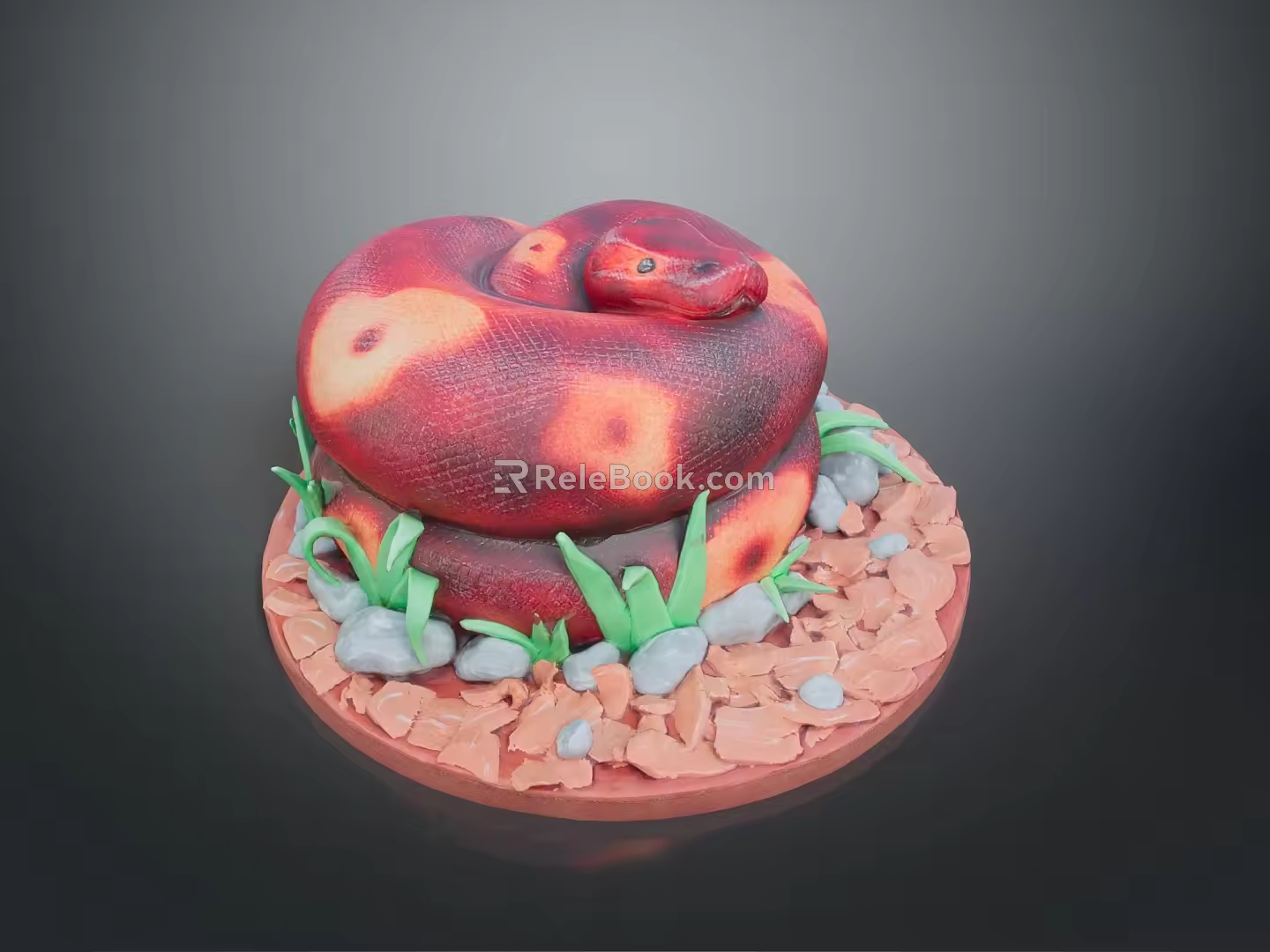 snake cobra python venomous snake reptile cold-blooded animal reptile 3d model