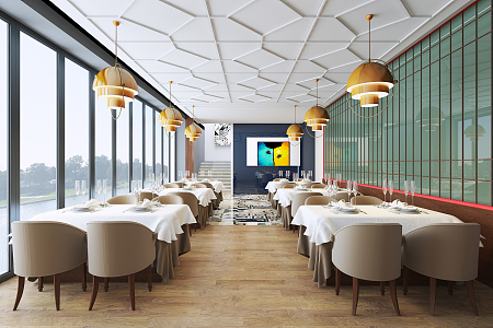 Modern Restaurant 3d model