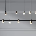 Modern Geometric Chandelier Designs With Metal Frames And LED Lighting For Interior Decor