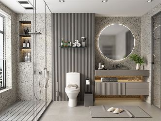 Modern toilet 3d model