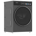 Sleek Gray Washing Machine With Circular Door And Top Control Panel Design 3d model